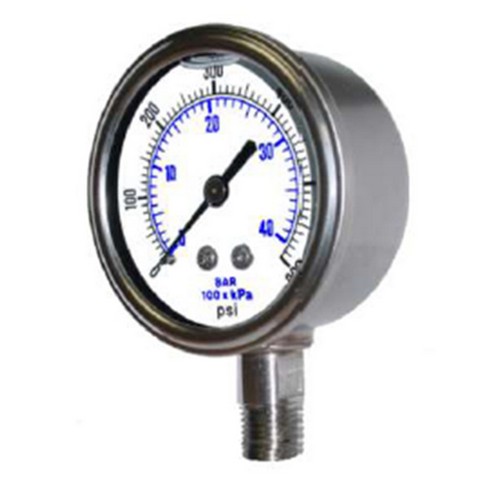 4" Premium Process Gauge - Stainless Steel